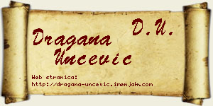 Dragana Unčević vizit kartica